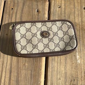Vintage Monogrammed Brown Gucci Purse